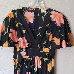 Vintage maxi dress floral size small